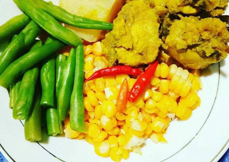 Langkah Mudah untuk Menyiapkan Ayam ungkep (eat clean), Lezat