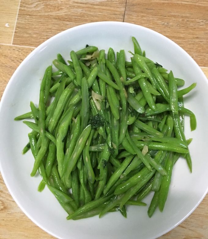 Hình của món Đậu cô ve xào tỏi.