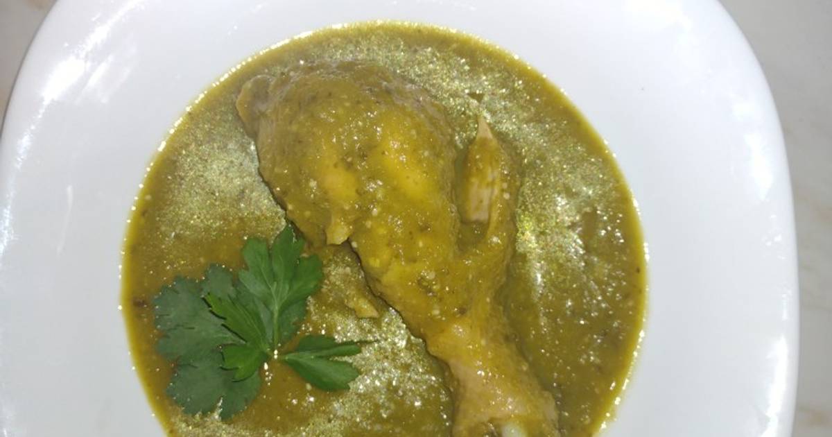 Pollo en salsa verde Receta de Marisol Ortiz- Cookpad