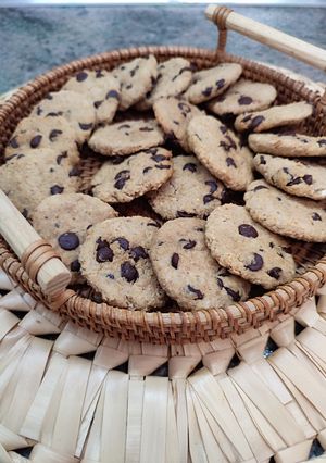 Una foto de Galletas de avena con chocolate, sin azúcar, sin huevo