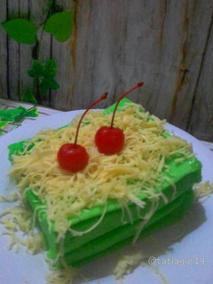 Foto resep Bolu kukus pandan keju