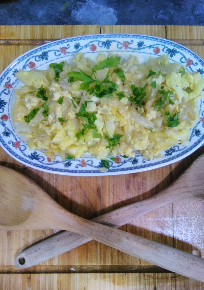 Una foto de Bacalao a bras o bacalao a la lisboeta