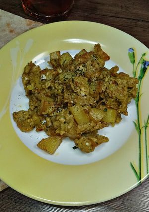 عکسی از دستور تخم‌مرغ و سیب‌زمینی نعنایی 🍳