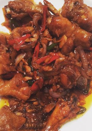 Foto resep Ayam goreng mentega pedas