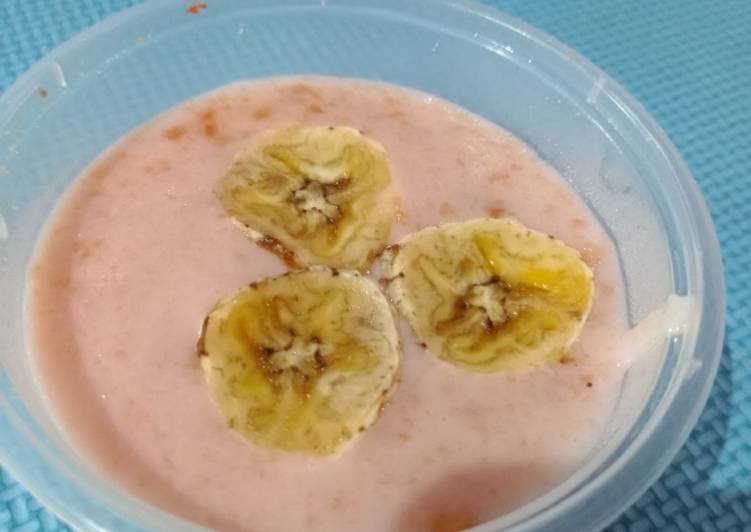 Cara membuat SNACK MPASI 9+ Puding Marie Topping Pisang yang enak dan Mudah Dibuat