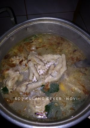 Foto resep Sop ceker tulang ayam
