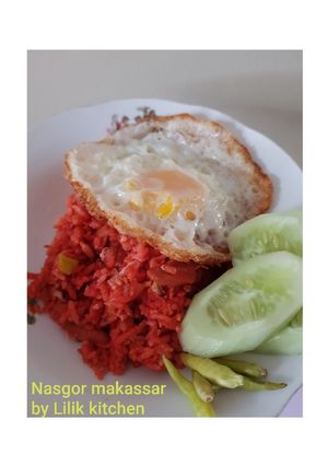 Foto resep Nasi goreng merah makassar
