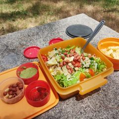A picture of Proso millet salad Jain.