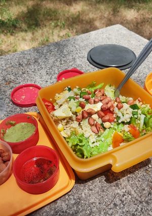 A picture of Proso millet salad Jain.