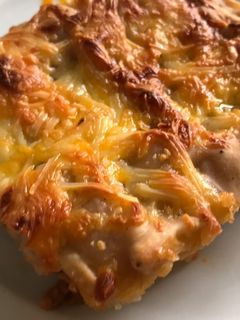 Una foto de Lasaña con calabacín, coliflor y cebolla