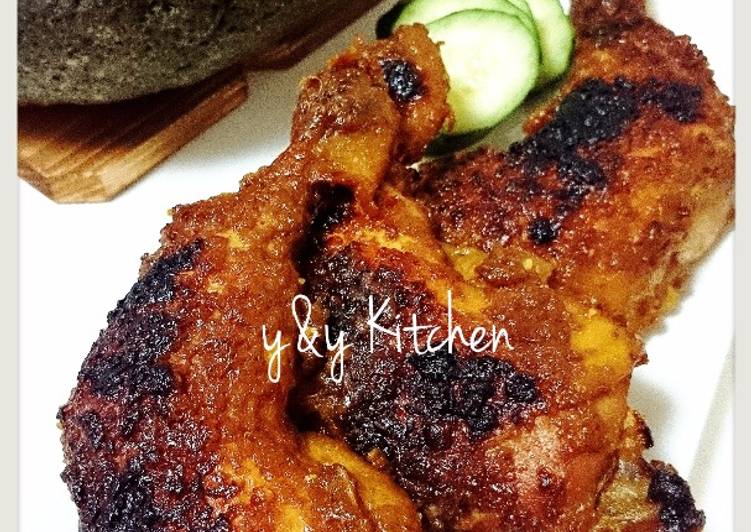 Resep Ayam bakar bumbu opor + sambal korek yang Sempurna