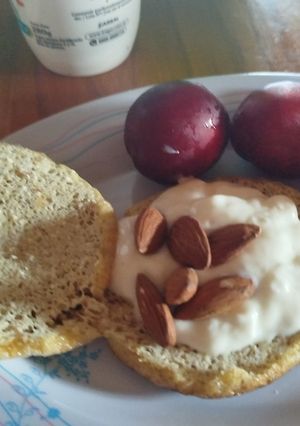 Una foto de Pancake de Harina de Almendras versión dulce