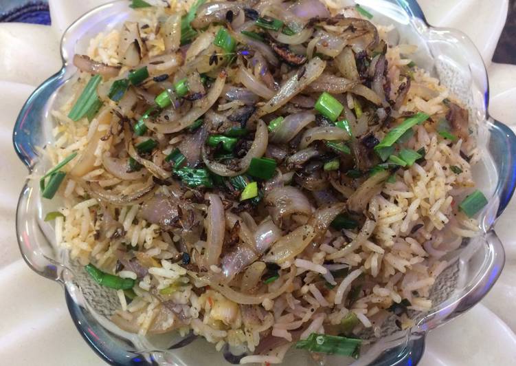 Recipe of Super Quick Homemade Onion Biryani