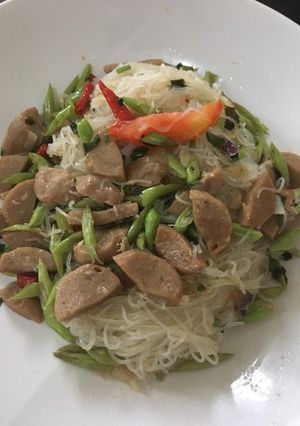 Foto resep Sohun/Bihun bakso buncis