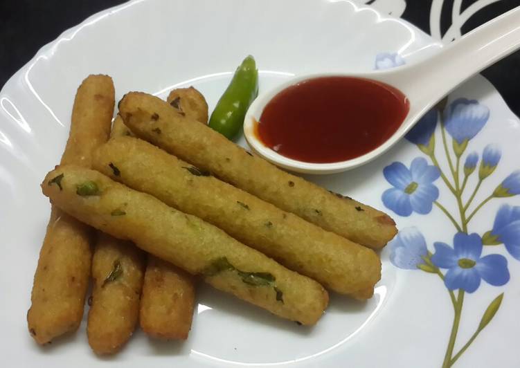 Recipe of Super Quick Homemade Crispy Poha &amp; Potato Fingers