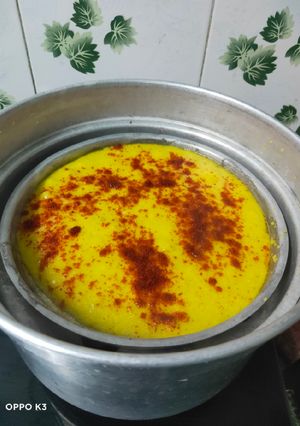 A picture of Rava instant dhokla.