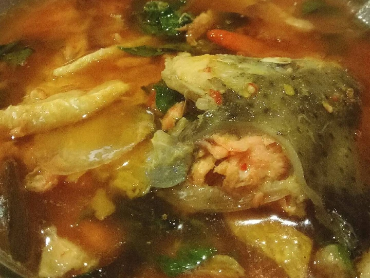 Cara Gampang Menyiapkan Resep Sop Kepala Salmon Masak Woku yang  Bikin Ketagihan Anti Ribet, Uenak Banget