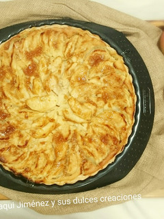 Una foto de Tarta de manzana y vainilla