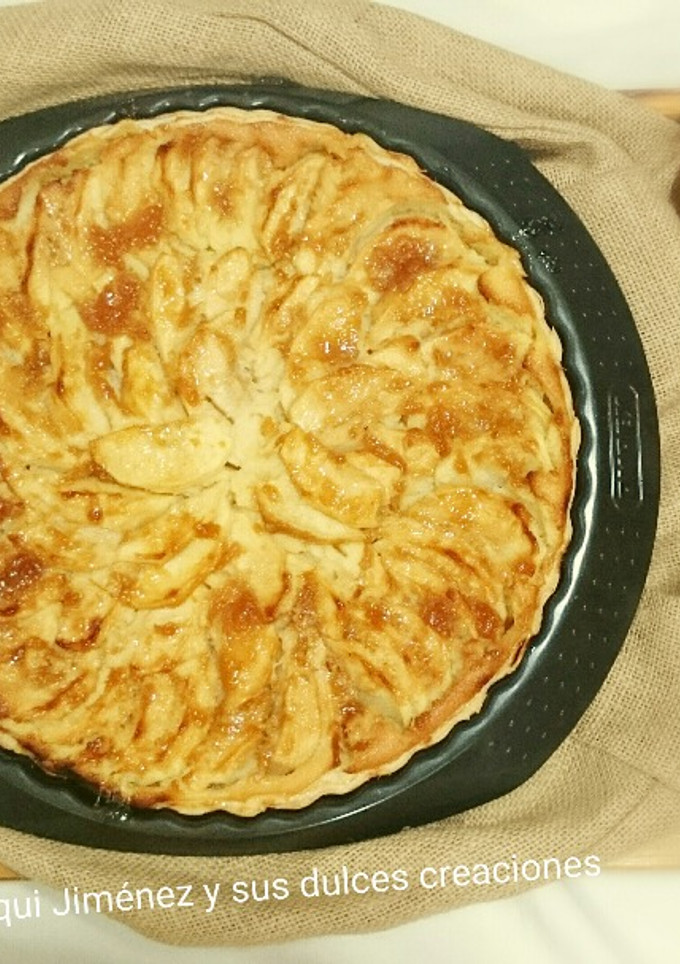 Una foto de Tarta de manzana y vainilla