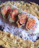 Involtini di carne e verza, con salsa al curry e curcuma
