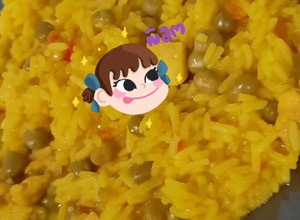 Una foto de Risotto de arroz con pollo