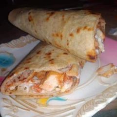 Paratha roll A picture of Paratha roll.
