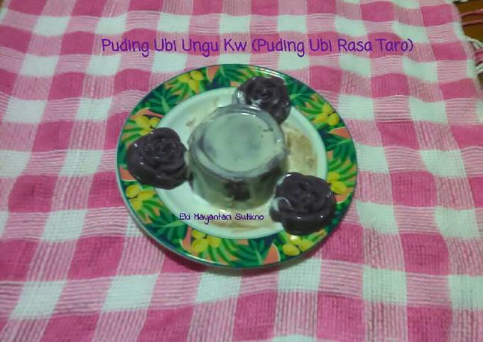 Resep Puding Ubi Ungu Kw Puding Ubi Rasa Taro Oleh Eki Mayantari