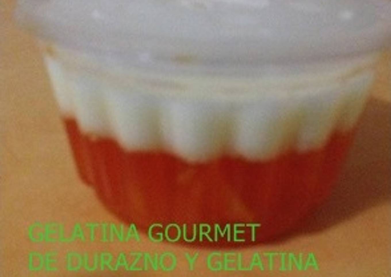 Gelatina gourmet de durazno