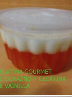 Una foto de Gelatina gourmet de durazno