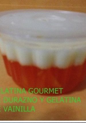 Una foto de Gelatina gourmet de durazno