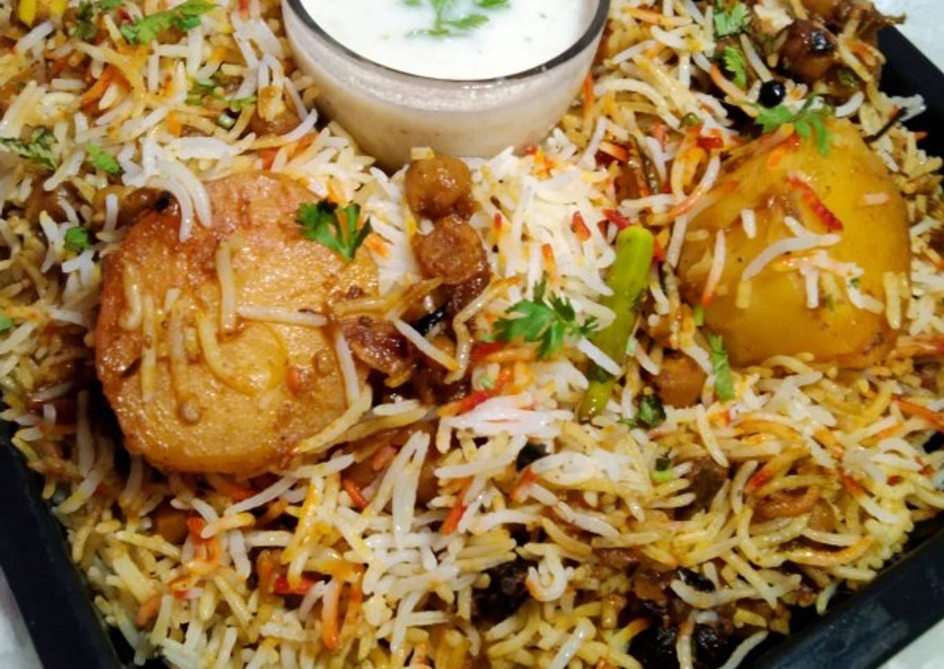 Chana aloo Biryani🍲<br />چنہ آلو بریانی 🍲