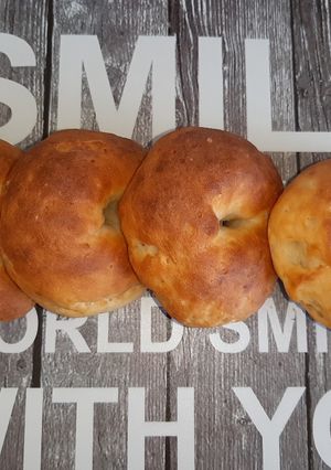 Φωτογραφία της συνταγής Bagels με δύο υλικά