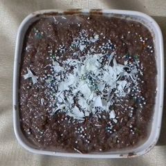 A picture of Chocolate rice pudding.