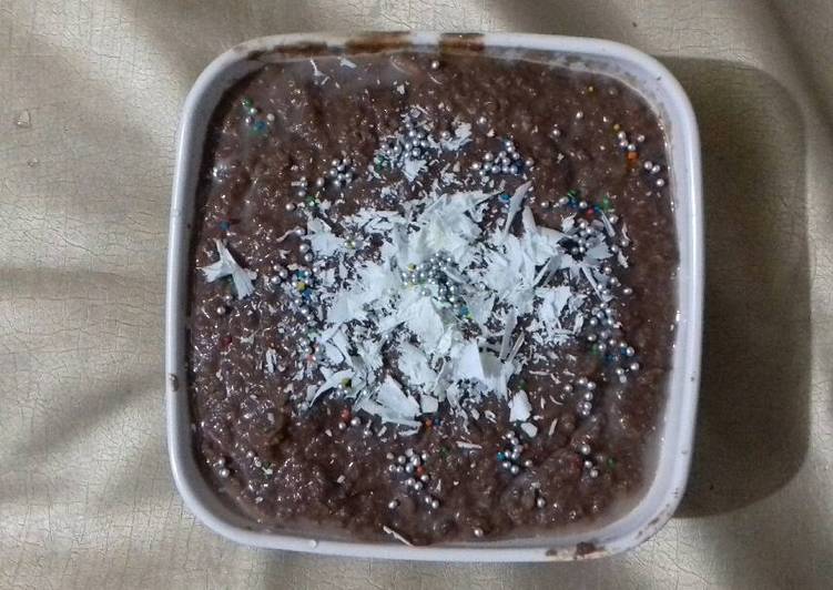 Chocolate rice pudding