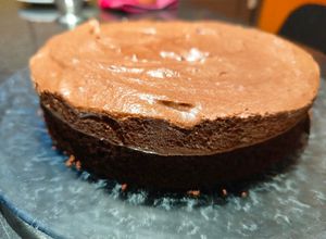 Une photo de Gâteau mousse au chocolat sans lactose et sans gluten