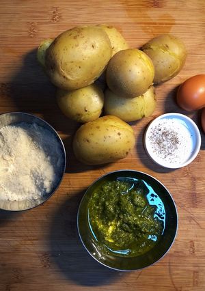 Foto di Torta di patate al pesto