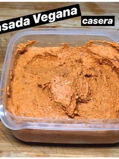 Una foto de Sobrasada vegan casera