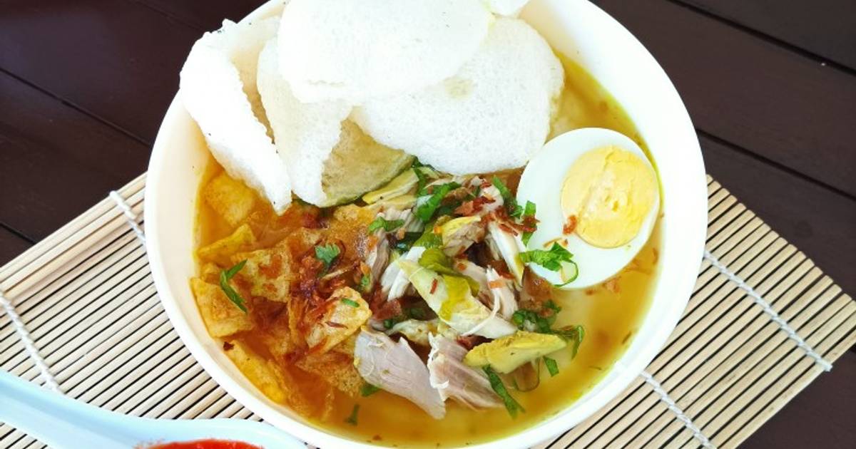 Resep Bubur Ayam Kuah Soto Oleh Bunda Olla Cookpad