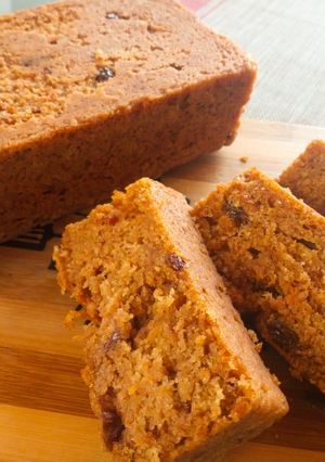 A picture of Eggless Carrot Cake.