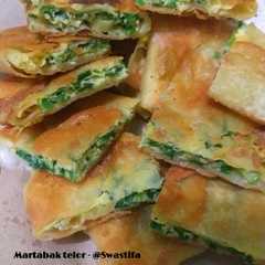 A picture of Martabak Telor rumahan tanpa daging.