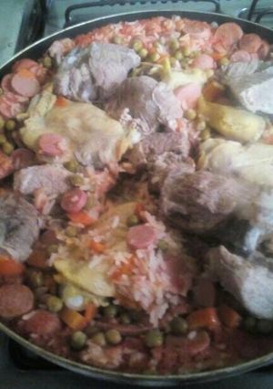 Una foto de Arroz mixto
