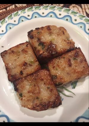 A picture of Chinese Turnip Cake (Lo Bak Go).
