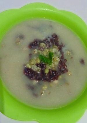 Foto resep Bubur kacang hijau dan ketan hitam
