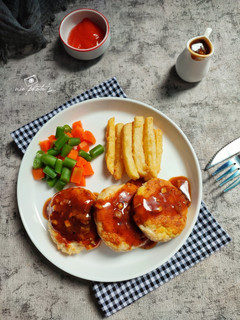 Foto resep Chicken Patty Steak with Blackpepper Sauce