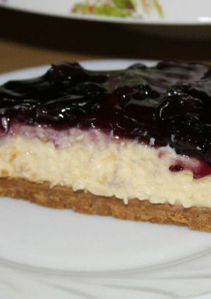 A picture of Blueberry cheese Cake no bake.