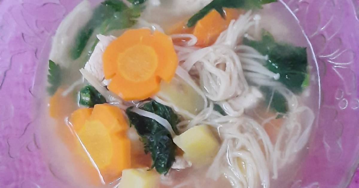489 resep sup jamur enoki enak dan sederhana - Cookpad