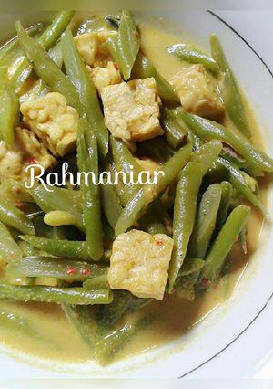 Foto resep Gulai Kacang Panjang & Tempe