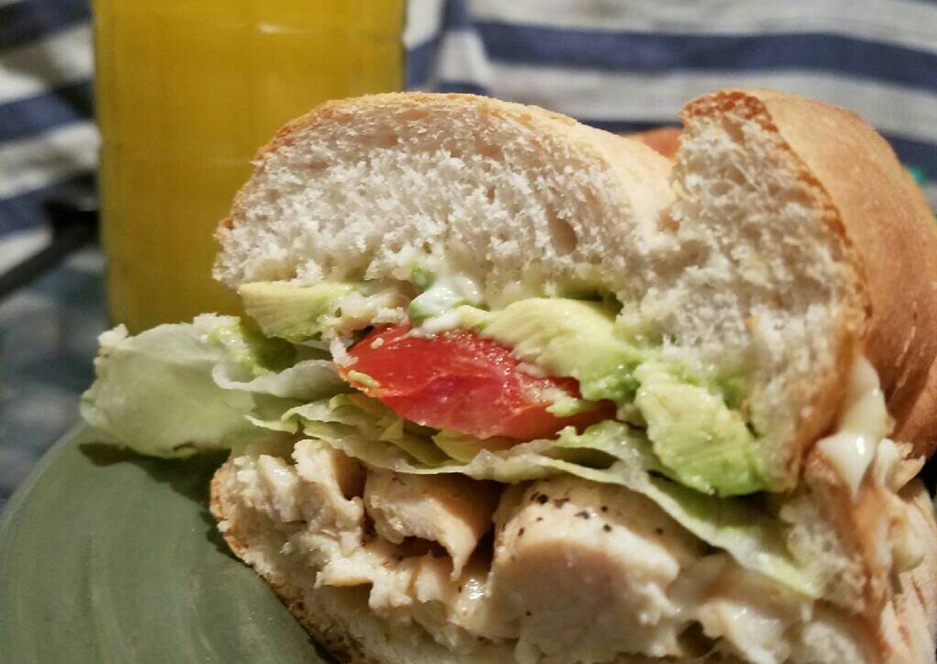 Torta de pechuga de pollo