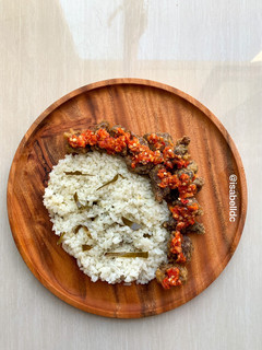 Foto resep 36. Nasi Daun Jeruk (Rice Cooker) + Daging Sapi Sambal Korek #GlutenFree