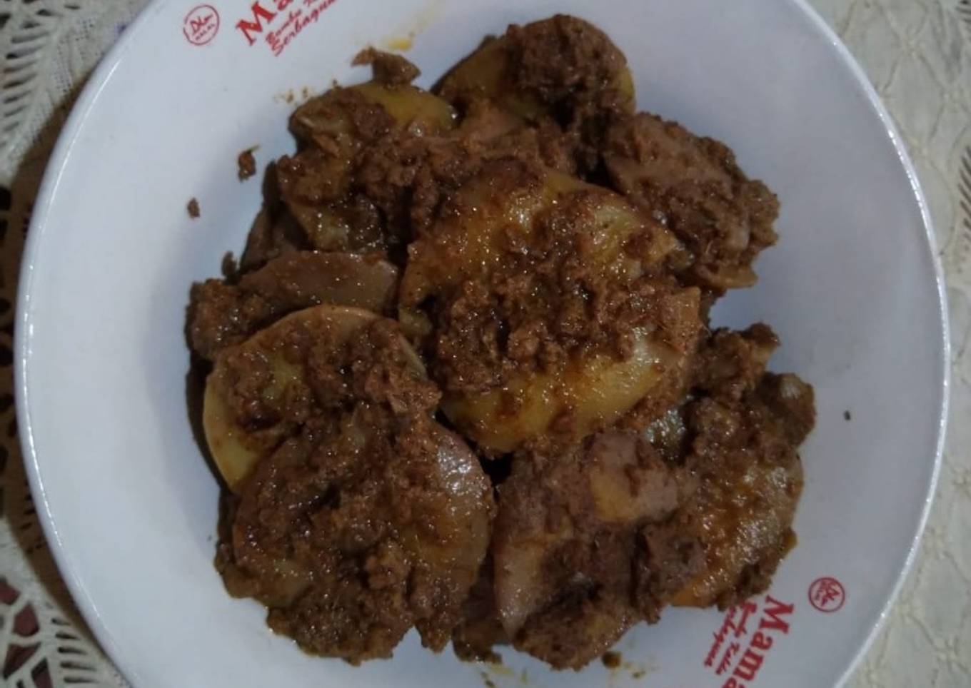 Rendang jengkol simple